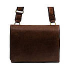 Шкіряна сумка на плече месенджер Time Resistance 5243601 A Room with a View коричнева, фото 3