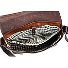 Велика шкіряна сумка месенджер Time Resistance — I Capture the Castle 5228901 коньячна, фото 6