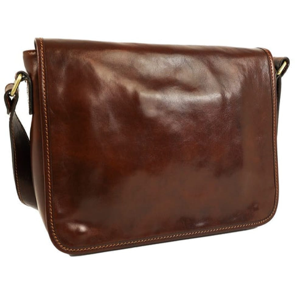 Шкіряна сумка месенджер Time Resistance 1173301 The Stranger коричневий, фото 1