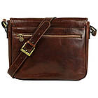 Шкіряна сумка месенджер Time Resistance 1173301 The Stranger коричневий, фото 3