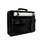 Шкіряний портфель — The Prophet — чорний Time Resistance 5204101, фото 3