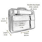 Шкіряний портфель — The Prophet — чорний Time Resistance 5204101, фото 10