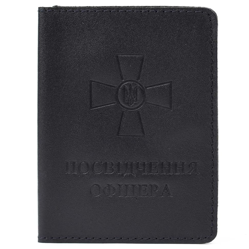 Шкіряна обкладинка для посвідчення офіцера Limary Lim-3992GK синя, фото 1