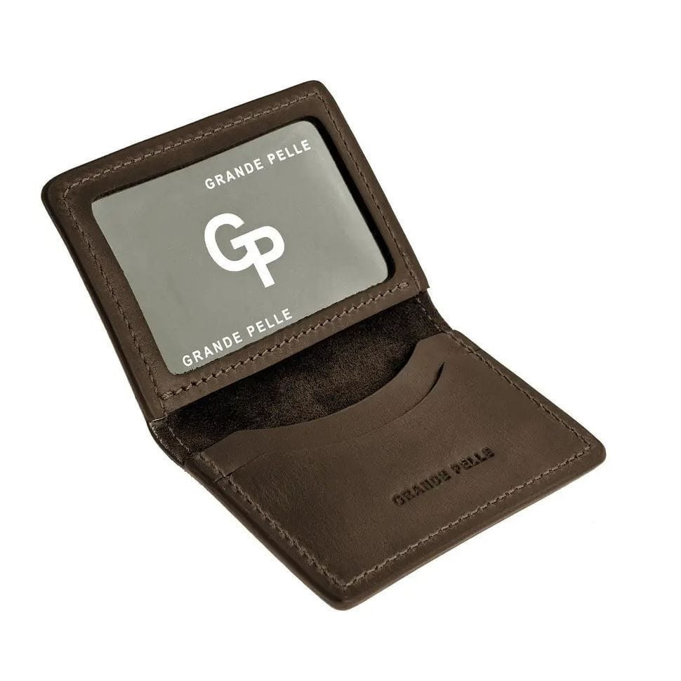 Обкладинка на ID паспорт автодокументи права, шоколад Grande Pelle 211120, фото 1