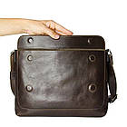 Чоловіча сумка месенджер через плече з клапаном Grande Pelle 753620, фото 4