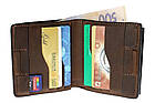 Портмоне Lettera з монетницею, коричневий Grande Pelle 537120, фото 2