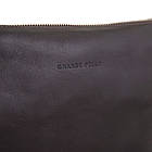 Барсетка чоловіча клатч 705620, коричнева гладка шкіра Grande Pelle, фото 4