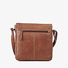 Чоловіча сумка на плече Hill Burry HB3336B з косим клапаном коньячна, фото 2