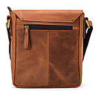 Невелика чоловіча сумка через плече шкіряна Limary lim-354RB коньячна, фото 5