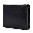 Чоловіче шкіряне портмоне чорне глянсове Grande Pelle 508610, фото 3