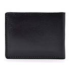 Чоловіче шкіряне портмоне чорне глянсове Grande Pelle 508610, фото 4