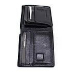 Чоловіче шкіряне портмоне чорне глянсове Grande Pelle 508610, фото 5