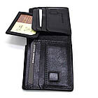 Чоловіче шкіряне портмоне чорне глянсове Grande Pelle 508610, фото 6
