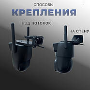 Камера відеоспостереження з двома об'єктивами 3+3 Мп 2L-V21-4G Чорна V380PRO, фото 8