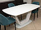 Стіл ARMANI білий мат 160(220)X90, фото 3