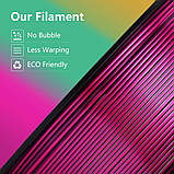 Пластик KINGROON Silk PLA Gold Green RoseRed (HC123/NSC022), Classic, 1.75мм, 1кг, 200-220℃, Зол Зелен Черв філамент для 3Д-друку, фото 6