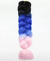 КАНЕКАЛОН 80см. 165гр. Омбре3 "Jumbo braid"