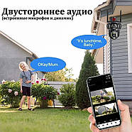 Камера відеоспостереження 4G на 2 об'єктиви 4+4Мп 3L-V30-4G XYS-A48-LD Чорна, фото 5