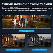 Камера відеоспостереження 4G на 2 об'єктиви 4+4Мп 3L-V30-4G XYS-A48-LD Чорна, фото 6