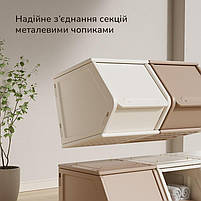 Закритий ящик для іграшок, шафа в дитячу модульну Lumpurini Tabita S Біла, фото 7