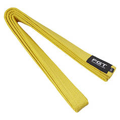 Пояс для кімоно жовтий FGT 280 см