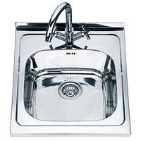 Кухонная мойка накладная из нержавейки прямоугольная 600х500х190 сатин MIXXEN/FORMIX MX6050ST 0,8мм с сифоном