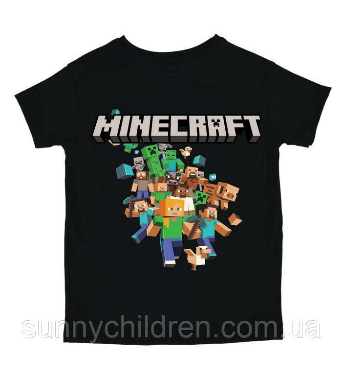 Футболка Minecraft, герої та моби з Майнкрафт, Україна