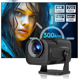 Смарт Проектор MAGCUBIC HY320 Pro Black 4K 300ANSI BT5.0 Wifi 6 Домашній кінотеатр