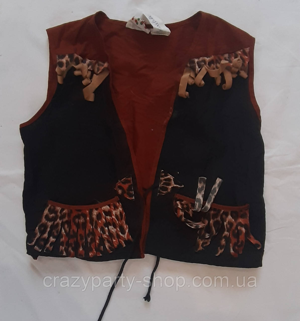 Карнавальний жилет ковбоя ріст 140 см б/в, фото 1