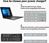 45 Вт зарядний пристрій для ноутбуків ASUS, адаптер живлення для UX305, F512D, X553S та інших, фото 5