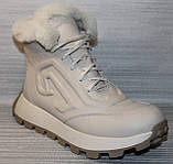 Черевики бежеві жіночі зимові від виробника модель ТН23-198, фото 2