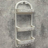 Полиця для ванної велика біла OZER-B-012