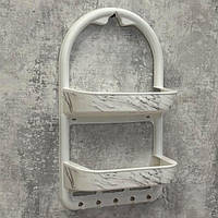 Полиця для ванної маленька біла OZER-B-016