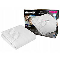 Електроковдра двоспальна з пультом Mesko 150 x 160 см Біла (MS 7420)