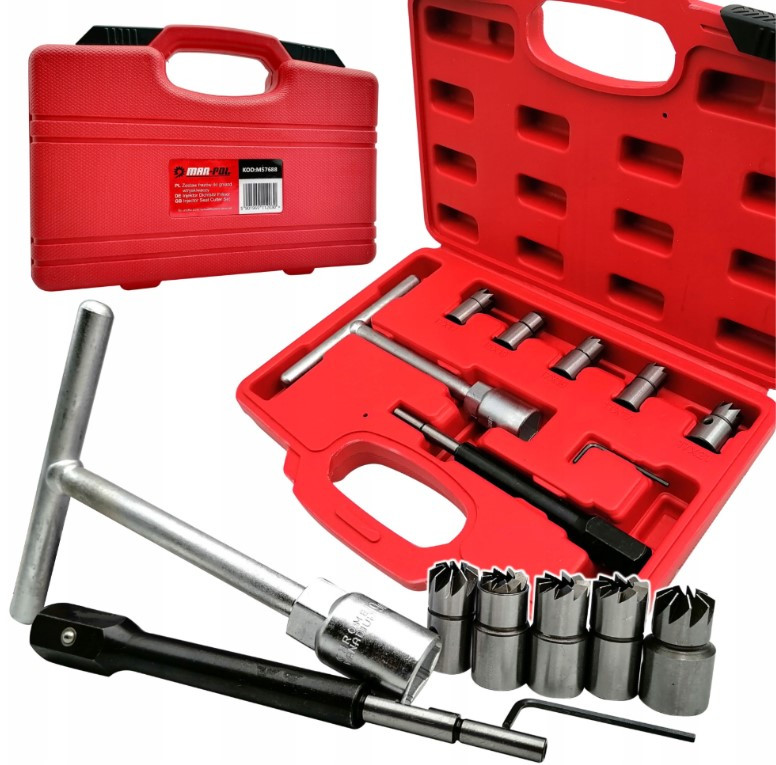 Набір фрез для гнізд форсунок MAR-POL M57688 (7 елементів, універсальний, Польща), фото 1
