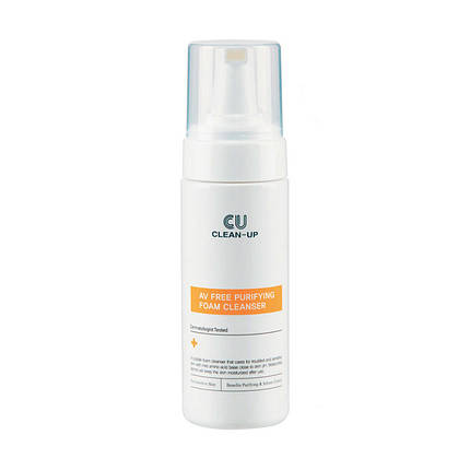 Очищувальний мус для чутливої проблемної шкіри CU SKIN Clean-Up AV Free Purifying Foam Cleanser 150 ml, фото 1