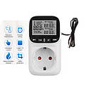 Цифрова розетка 220 В 16 А регулятор температури з термостатом і таймером Digoo JW000250-EU, фото 3