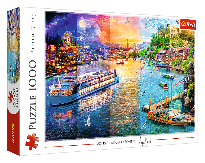 Пазли Анджело Боніто. Річковий круїз (1000 елм.) 10860 (Trefl)