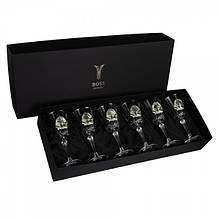 Подарунковий набір кришталевих келихів для вина "Сенатор" від італійського бренду BOSS CRYSTAL 6 шт