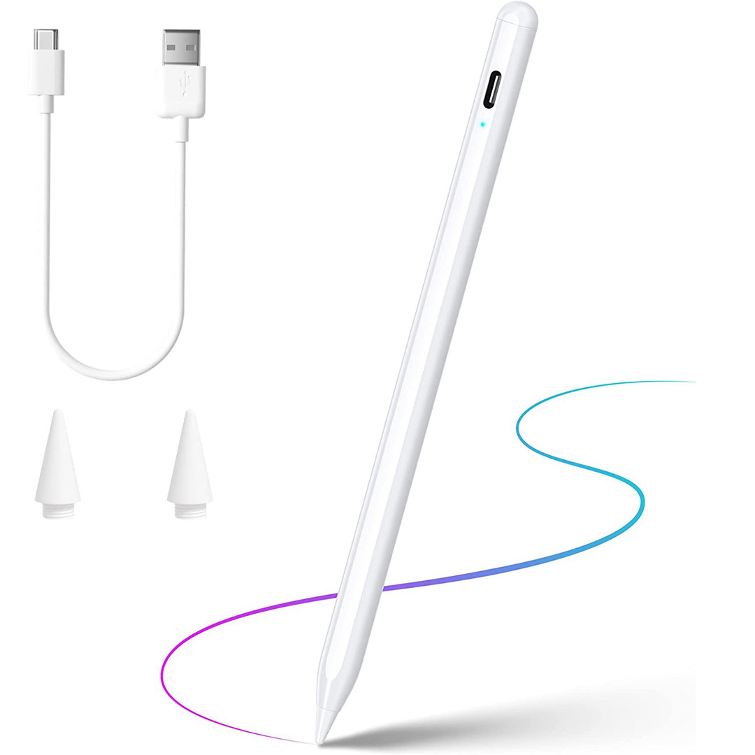 Активний стілус з індикатором живлення для письма та малювання ємнісний JT19 Стилус для різних пристроїв, фото 1