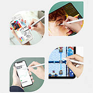 Активний стілус з індикатором живлення для письма та малювання ємнісний JT19 Стилус для різних пристроїв, фото 4