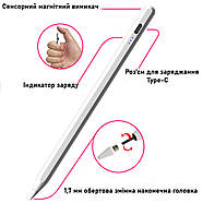 Активний стілус з індикатором живлення для письма та малювання ємнісний JT19 Стилус для різних пристроїв, фото 3
