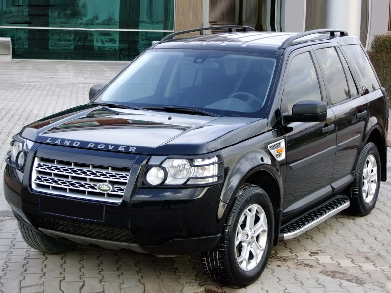 Бічні пороги BlackLine на Land Rover Discovery 3 Пороги майданчика Ленд Ровер Діскавері 3 2 шт.