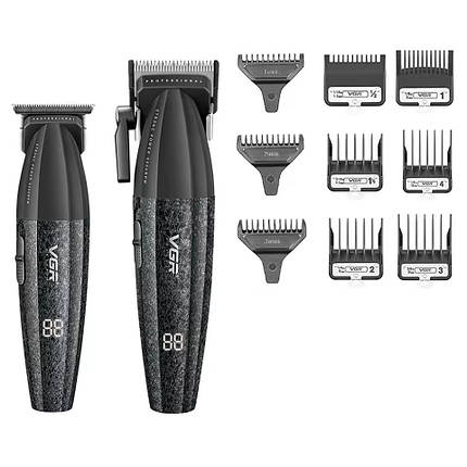 Комплект для стриження VGR V-640 2 в 1 акумуляторна машинка для стриження clipper і тример, фото 1