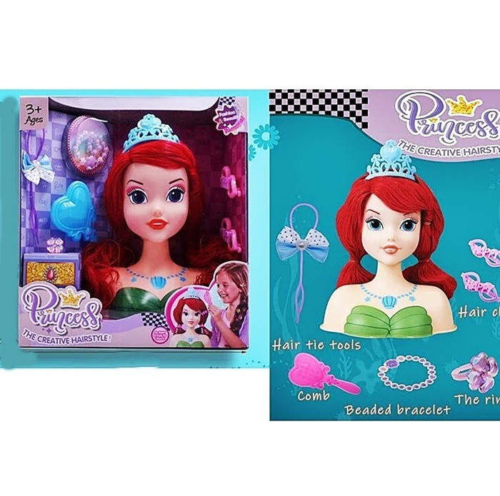 Лялька-голова Princess Русалонька для зачісок (2801-1), фото 1