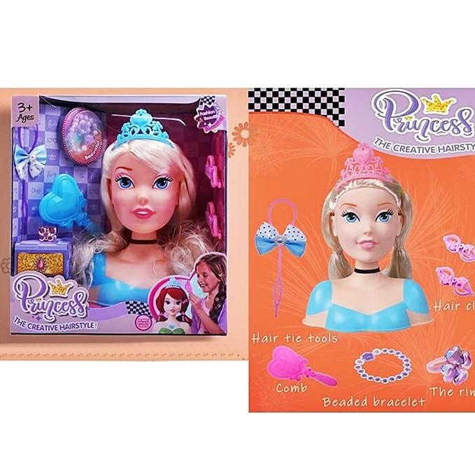 Лялька-голова Princess Світловолоса Принцеса для зачісок (2801-2), фото 1