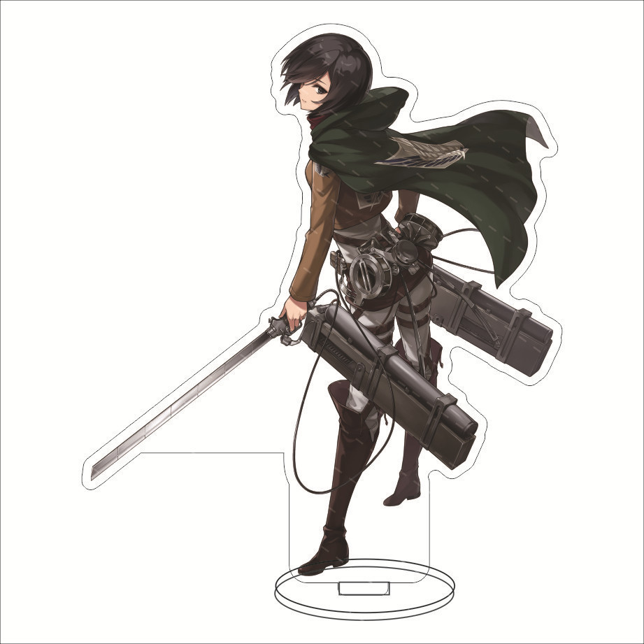 Акрилова фігурка Атака титанів Мікаса Аккерман Attack on Titan Mikasa Ackerman 10 см УЦІНКА, фото 1