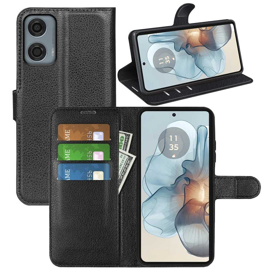 Чохол-книжка Litchie Wallet для Motorola G24 Power Black