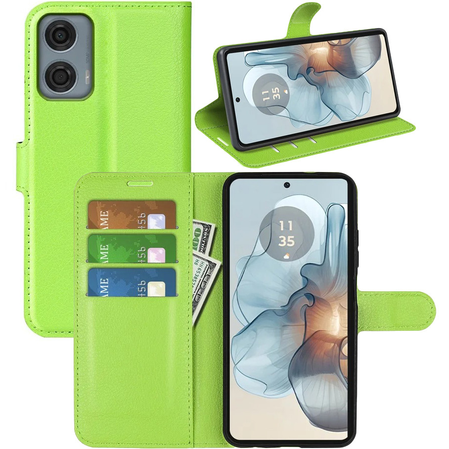 Чохол-книжка Litchie Wallet для Motorola G24 Power Light Green