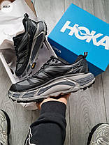 Зимові Чоловічі Кросівки Hoka Mafate Speed 2 Gore-Tex Grey Black / Хока Мафате Спід 2 Гор Текс Сірі з Чорним, фото 5